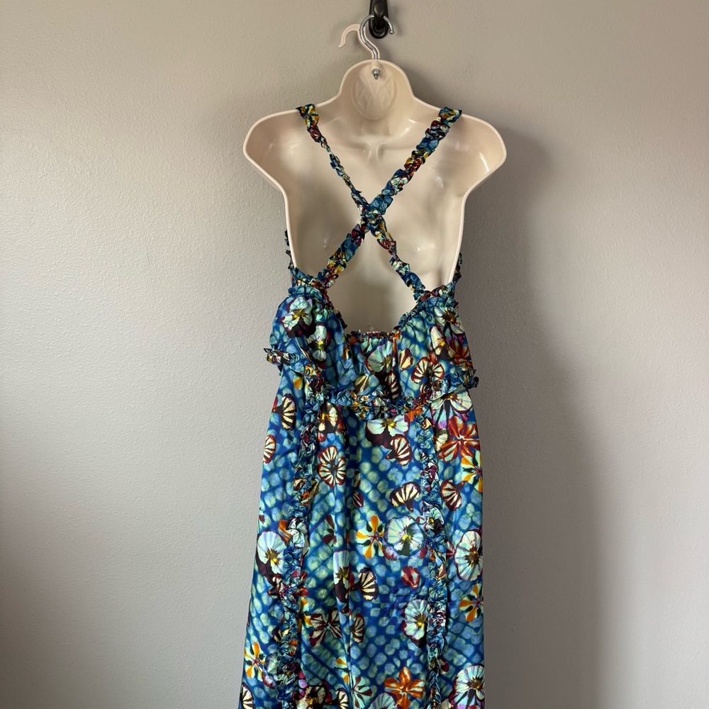 Ulla Johnson Sigrid Maxi Dress Azul Silk - Picture 8 of 10